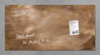 Sigel SI-GL267 Glasmagneetbord Artverum 910x460x15mm Brons - thumbnail