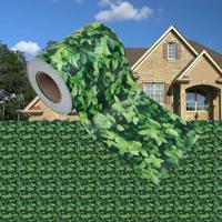 VidaXL Tuinschermen 4 st 35x0,19 m pvc groen - thumbnail