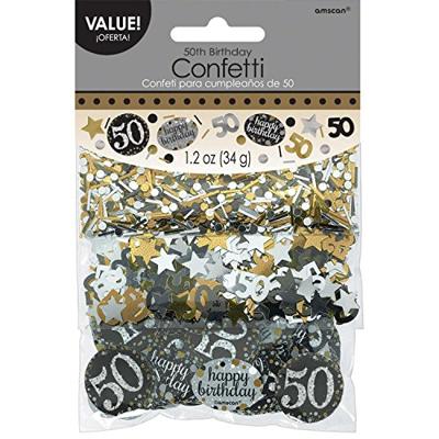 Tafelconfetti 50 Jaar Sparkling Goud (34gr)