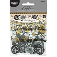 Tafelconfetti 50 Jaar Sparkling Goud (34gr) - thumbnail