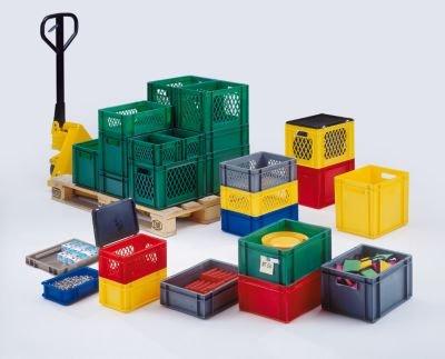 LA-KA-PE Transportstapelbak | L600xB400xH320mm | groen PP handgreepopening | zijwanden gesloten | 1 stuk - TK600/320-0 GRÜN TK600/320-0 GRÜN LA-KA-PE Transportstapelbak | L600xB400xH320mm | groen PP handgreepopening | zijwanden gesloten | 1 stuk - TK600/320-0 GRÜN TK600/320-0 GRÜN
