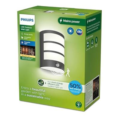 Philips Lighting Python 8720169269194 LED-buitenlamp met bewegingsmelder (wand) LED 3.8 W Antraciet