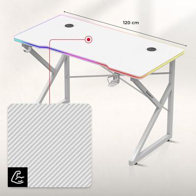 Huzaro Hero 1.7 RGB White - gaming bureau