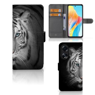OPPO A98 5G | Telefoonhoesje | Met pasjeshouder | Tijger