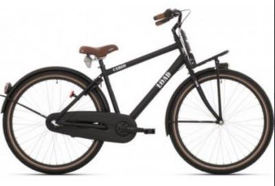 Bikefun Kinderfiets load 20 inch met remnaaf - mat zwart
