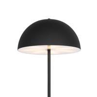 QAZQA Buiten vloerlamp mushroom zwart oplaadbaar 3-staps dimbaar - - thumbnail