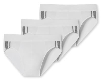 3-pack heren Rio slip 95/5 - Stripe - Hoog opgesneden heren onderbroek - Stoffen band - Biologisch katoen