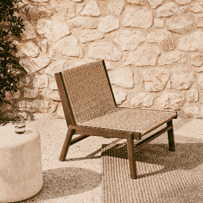 Kave Home Itani ligbed Bruin