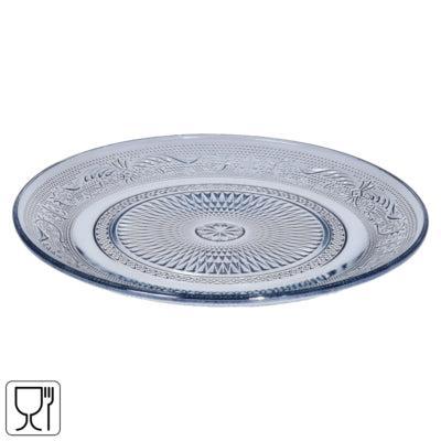 Bord met motief blauw 22,5 cm | 12 stuks