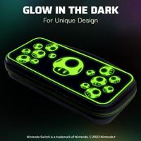 Draagtas - PDP - 1 UP Glow In The Dark - Nintendo Switch - Zwart - thumbnail