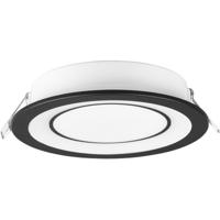 LED Inbouwspot 10W Mat Zwart Ø140mm - Warm Wit 3000K - Kunststof - thumbnail