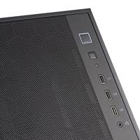 SilverStone fara r1 v2 midi tower behuizing (zwart | 3x usb-a | tempered glass) - thumbnail