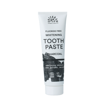 Urtekram Fluoride Free Whitening Tooth Paste Charcoal