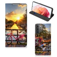 Samsung Galaxy S21 | Book Cover | Amsterdamse Grachten - thumbnail