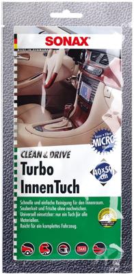 SONAX reinigingsdoek "clean&drive turboinnentuch" cleaning cloths 1er clean & drive