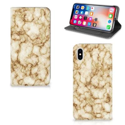 Apple iPhone Xs Max | Standcase | Marmer Goud