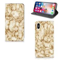 Apple iPhone Xs Max | Standcase | Marmer Goud - thumbnail