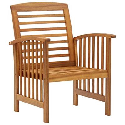 Tuinstoelen 2 st massief acaciahout - thumbnail
