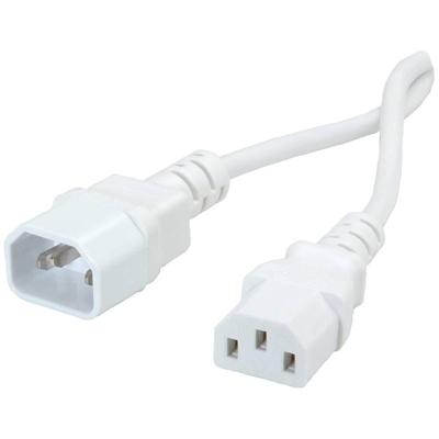 ROLINE GREEN stroomverlengkabel, IEC 320 C14 - C13, wit, 3 m