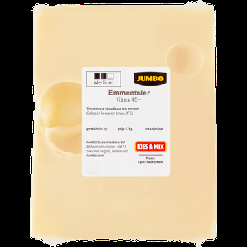 Jumbo Emmentaler Kaas 45+ ca 120g