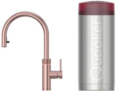 Quooker Flex met COMBI boiler 3-in-1 kokend water kraan rosé koper