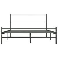 Bedframe metaal grijs 160x200 cm - thumbnail