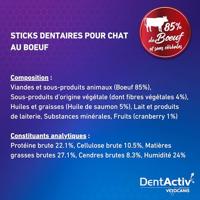 DentActiv - 10 Sticks - VETOCANIS - Mondhygiëne voor katten met rundvlees - thumbnail