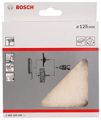 Bosch Accessoires Lamswollen schijf 125 mm - 1609200245 Bosch Accessoires Lamswollen schijf 125 mm - 1609200245
