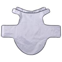 Hondenregenjas met reflecterende strips polyester blauw 3XL - thumbnail