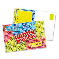 Folat uitnodigingskaarten happy birthday 6 stuks | 48 stuks - thumbnail