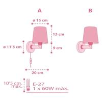 Dalber Kinderkamer wandlampFlamingo - 82469 - thumbnail