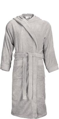 The One Classic Badjas met capuchon 420 gram Silver Grey-S/M