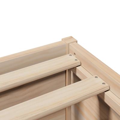 Bedframe zonder matras massief grenenhout 150x200 cm