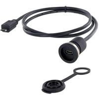 encitech 1310-1013-02 Micro-USB 2.0 type B Chassisbus, inbouw M16 1 stuk(s) - thumbnail