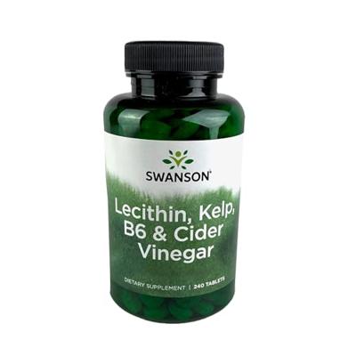 Diet Lecithin, Kelp, B-6 & Vinegar | Swanson | 240ct