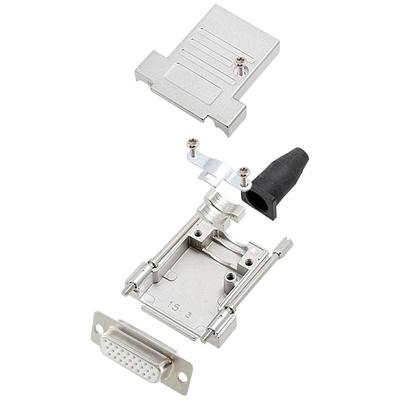 encitech DTSL15-LJSRG-T-HDS26-W-K 6355-8041-12 D-sub female connectorset 180 ° Aantal polen: 26 Soldeerkelk 1 stuk(s)