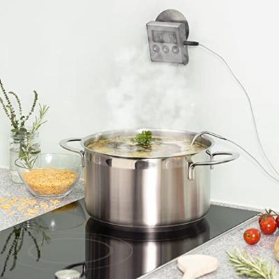 Xavax Digitale vleesthermometer met timer Kookaccessoires Zwart - thumbnail