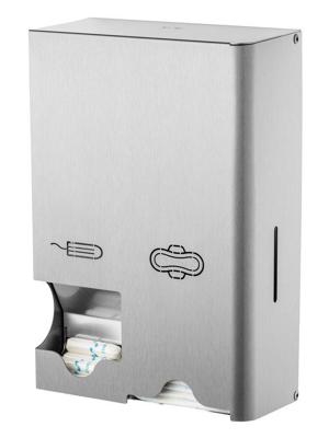 Mediqo-line MediQo-Line dispenser klein voor maandverband en tampons - RVS FPP Mediqo-line MediQo-Line dispenser klein voor maandverband en tampons - RVS FPP