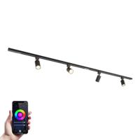 Taros Railverlichting Pakket - Recht - 2x 1 m rail - 4 railspots - Incl. RGBWW GU10 - IP20 - Modulair - 230V - thumbnail