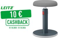 Leitz Ergo Cosy actieve Zit/Sta kruk, grijs - thumbnail