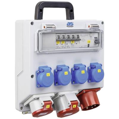 AS Schwabe FIXO 4 61512 CEE-stroomverdeler 400 V 32 A AS Schwabe FIXO 4 61512 CEE-stroomverdeler 400 V 32 A