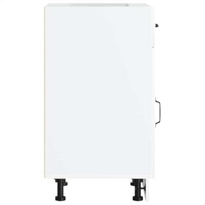 Keuken onderkast Lucca bewerkt hout wit Keuken onderkast Lucca bewerkt hout wit