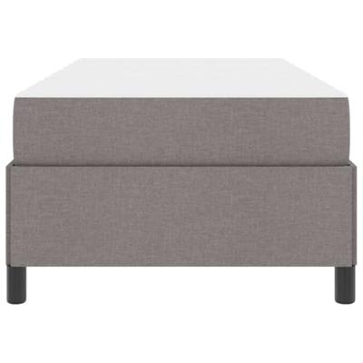 Boxspring bed Taupe, Zwart 90 x 190 cm Stof, Engineered Hout