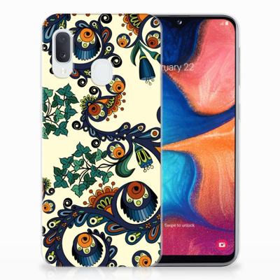 Siliconen Hoesje Samsung Galaxy A20e Barok Flower Siliconen Hoesje Samsung Galaxy A20e Barok Flower