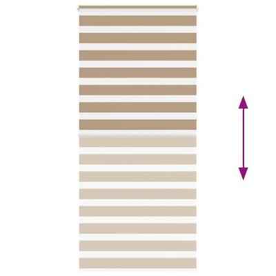 Zebra Blind 95x230 cm stofbreedte 90,9 cm polyester zandbruin