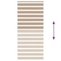 Zebra Blind 95x230 cm stofbreedte 90,9 cm polyester zandbruin - thumbnail