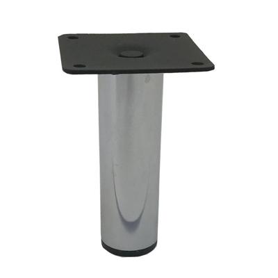 Stalen meubelpoot chroom rond ø 3 cm en hoogte 10 cm