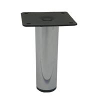Stalen meubelpoot chroom rond ø 3 cm en hoogte 10 cm - thumbnail