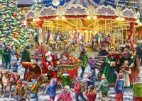 Falcon de luxe Falcon The Christmas Carousel 2x 1000 stukjes - Legpuzzel voor Volwassenen - thumbnail