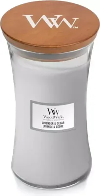 WoodWick lavender & cedar large candle